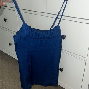 Banana Republic Blue Fitted Camisole Top